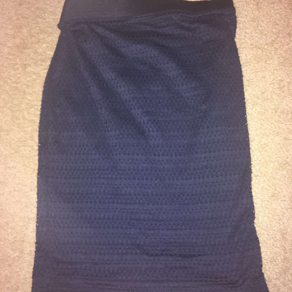 Dark Blue Pencil Skirt